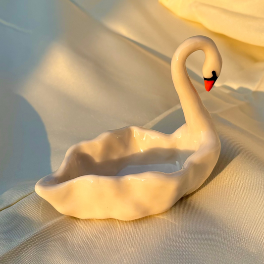 swan trinket tray