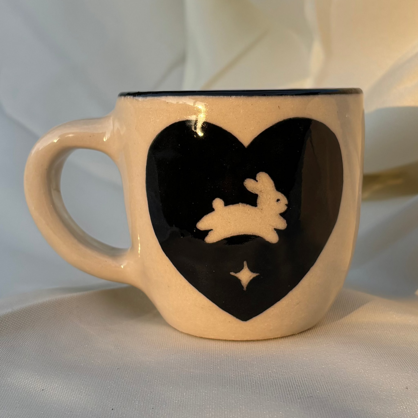 hopping bunny mug