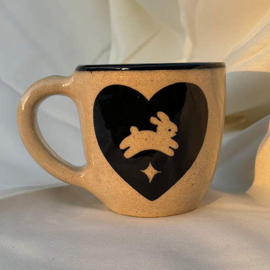 hopping bunny mug